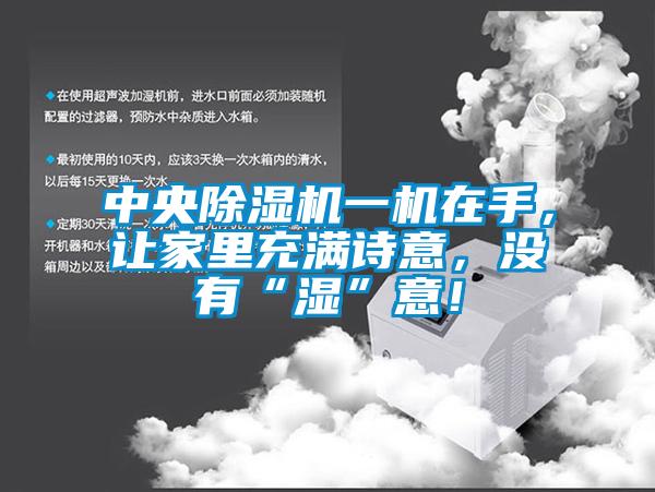 中央除濕機一機在手，讓家里充滿詩意，沒有“濕”意！
