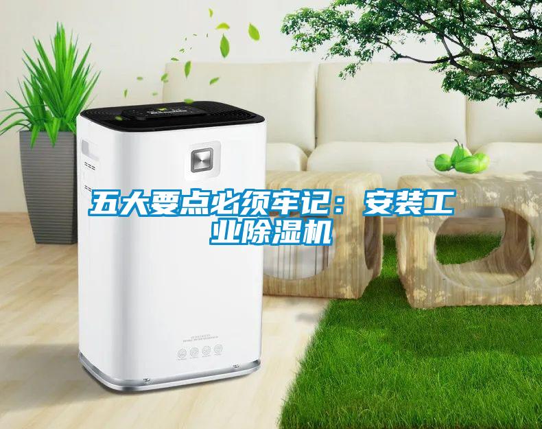五大要點必須牢記：安裝工業(yè)除濕機(jī)