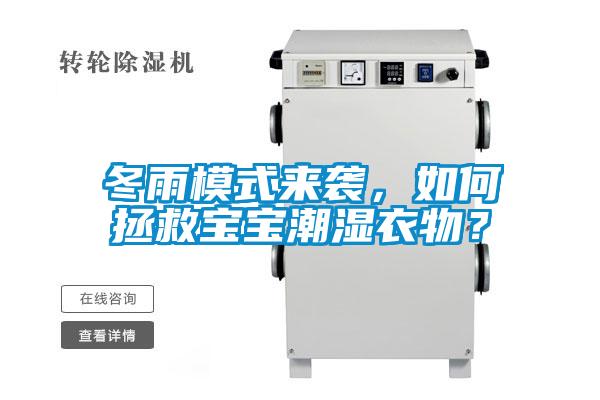 冬雨模式來襲，如何拯救寶寶潮濕衣物？