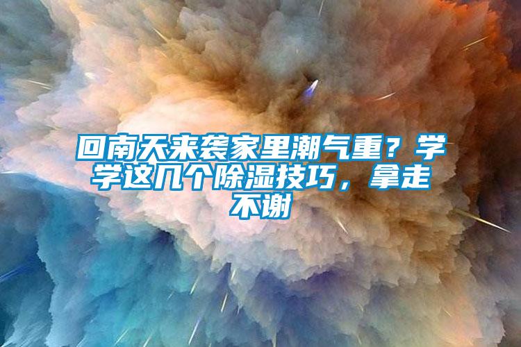回南天來襲家里潮氣重？學學這幾個除濕技巧，拿走不謝