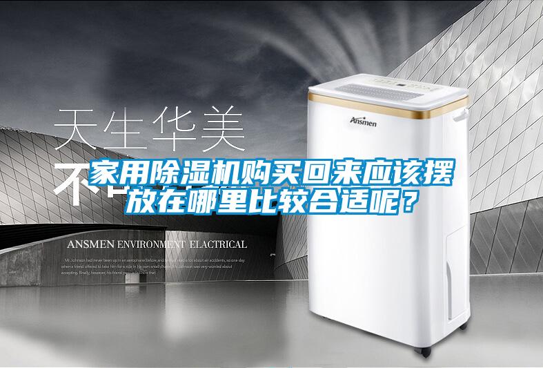 家用除濕機購買回來應該擺放在哪里比較合適呢？