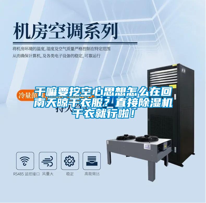 干嘛要挖空心思想怎么在回南天晾干衣服？直接除濕機干衣就行啦！