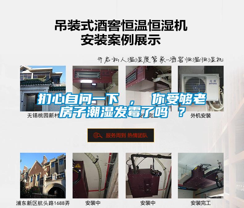 捫心自問一下 ， 你受夠老房子潮濕發霉了嗎 ？