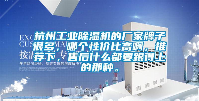 杭州工業(yè)除濕機的廠家牌子很多，哪個性價比高啊，推薦下，售后什么都要跟得上的那種。