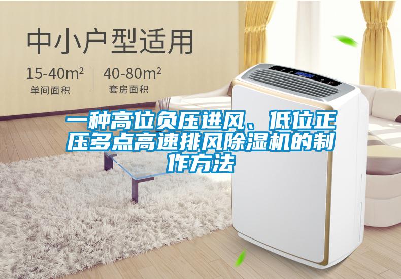 一種高位負(fù)壓進(jìn)風(fēng)、低位正壓多點(diǎn)高速排風(fēng)除濕機(jī)的制作方法