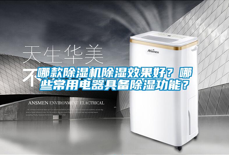 哪款除濕機除濕效果好？哪些常用電器具備除濕功能？