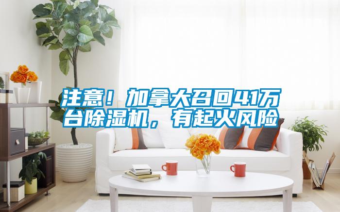 注意！加拿大召回41萬臺(tái)除濕機(jī)，有起火風(fēng)險(xiǎn)