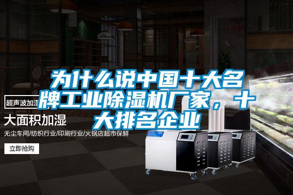 為什么說中國十大名牌工業(yè)除濕機(jī)廠家，十大排名企業(yè)
