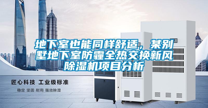 地下室也能同樣舒適，某別墅地下室防霾全熱交換新風(fēng)除濕機(jī)項(xiàng)目分析