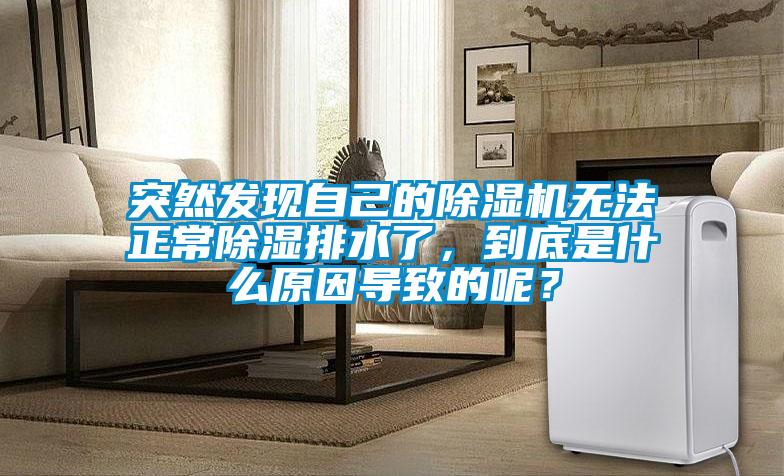 突然發現自己的除濕機無法正常除濕排水了，到底是什么原因導致的呢？