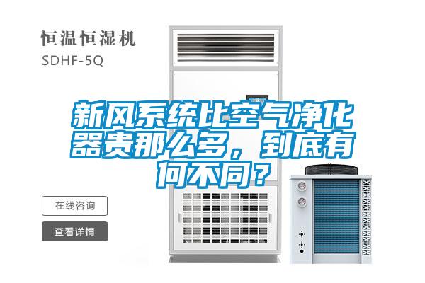 新風系統比空氣凈化器貴那么多，到底有何不同？