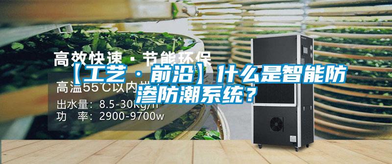 【工藝·前沿】什么是智能防滲防潮系統(tǒng)？