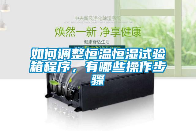 如何調(diào)整恒溫恒濕試驗(yàn)箱程序，有哪些操作步驟