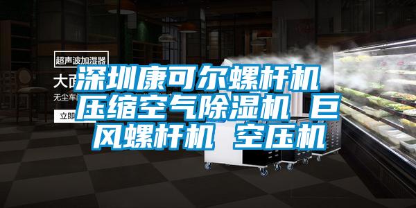 深圳康可爾螺桿機 壓縮空氣除濕機 巨風(fēng)螺桿機 空壓機