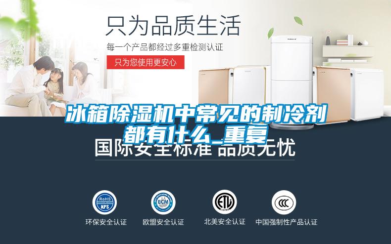 冰箱除濕機中常見的制冷劑都有什么_重復(fù)