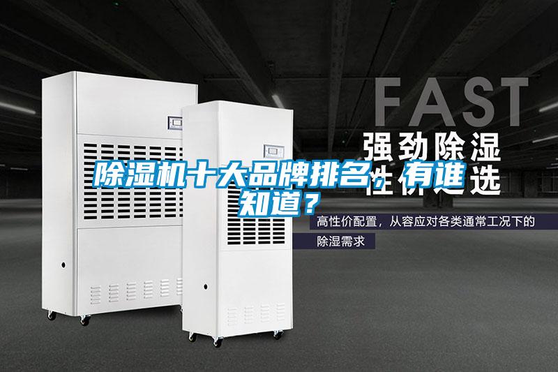 除濕機(jī)十大品牌排名，有誰知道？