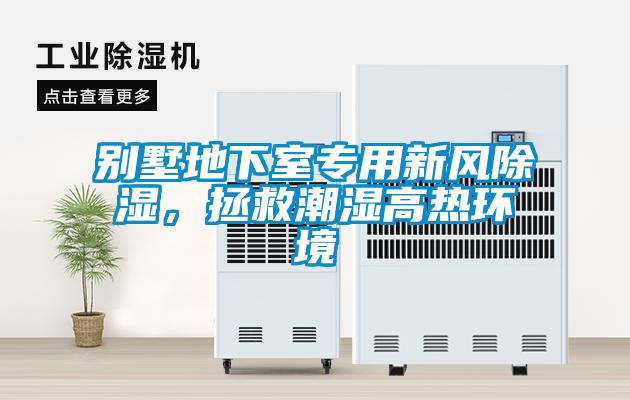 別墅地下室專用新風(fēng)除濕，拯救潮濕高熱環(huán)境