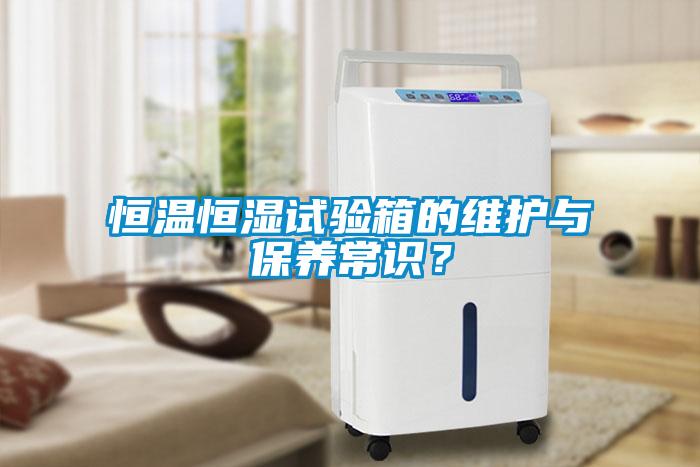 恒溫恒濕試驗箱的維護與保養(yǎng)常識？