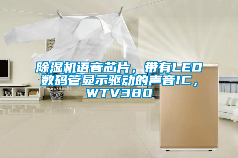 除濕機語音芯片，帶有LED數碼管顯示驅動的聲音IC，WTV380