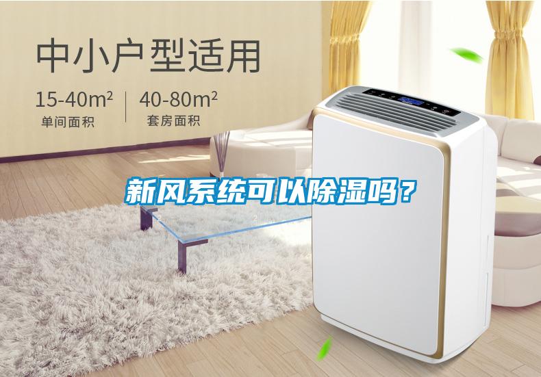 新風系統可以除濕嗎？