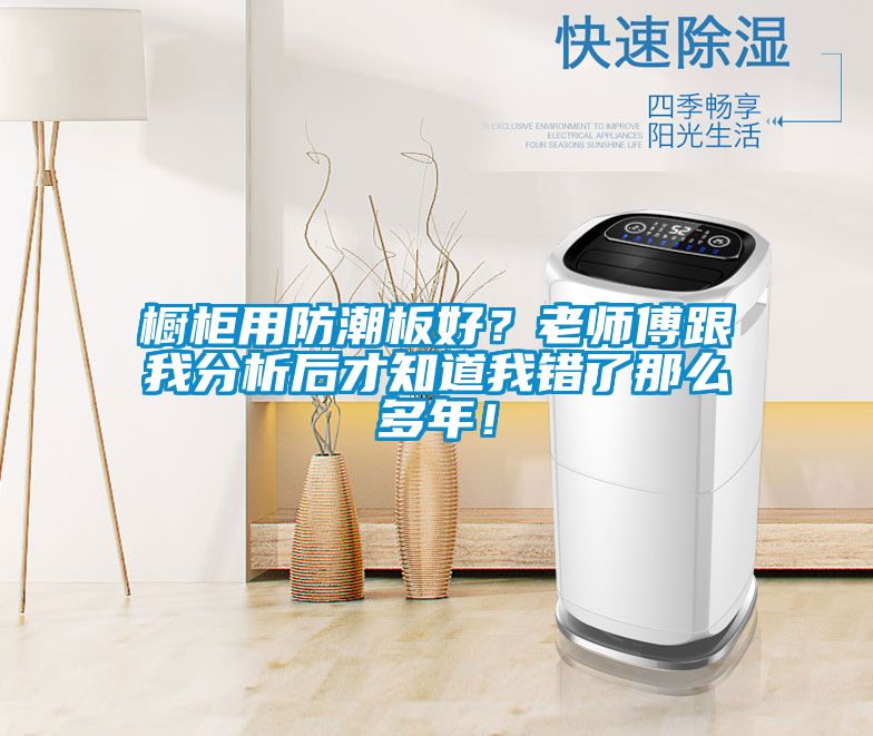 櫥柜用防潮板好？老師傅跟我分析后才知道我錯了那么多年！